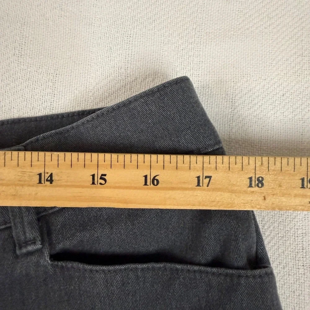 Lee Relaxed Straight Leg Gray Pants Womens 16 Medium 4951002 Charcoal Stretch